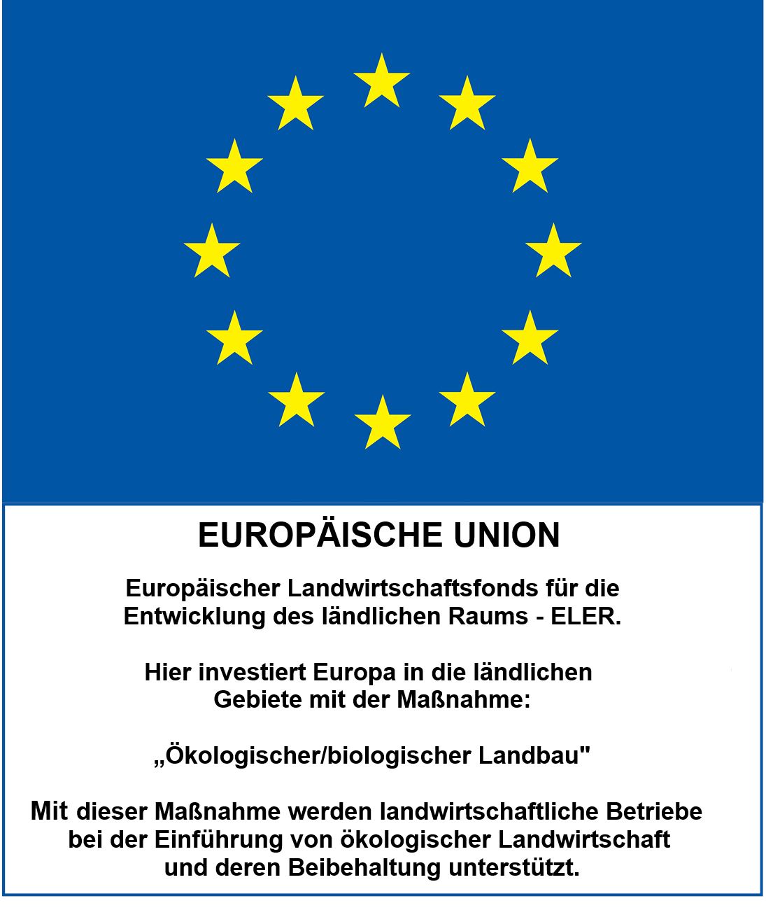 Gefördert durch ELER – Europäischer Landwirtschaftsfonds für die Entwicklung des ländlichen Raums